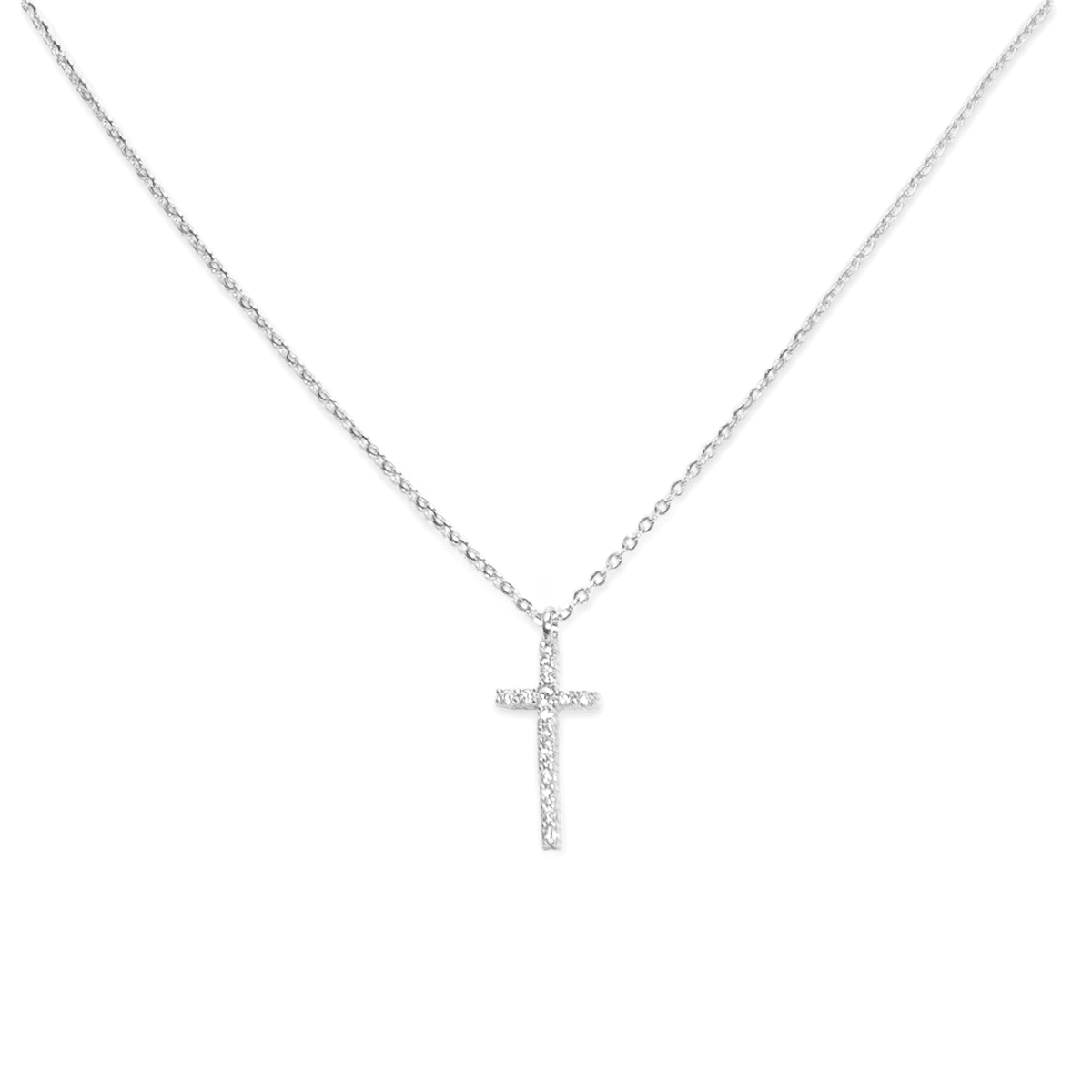 Pavé Cross Pendant Necklace - Celebrate Your Faith