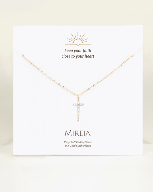 Pavé Cross Pendant Necklace