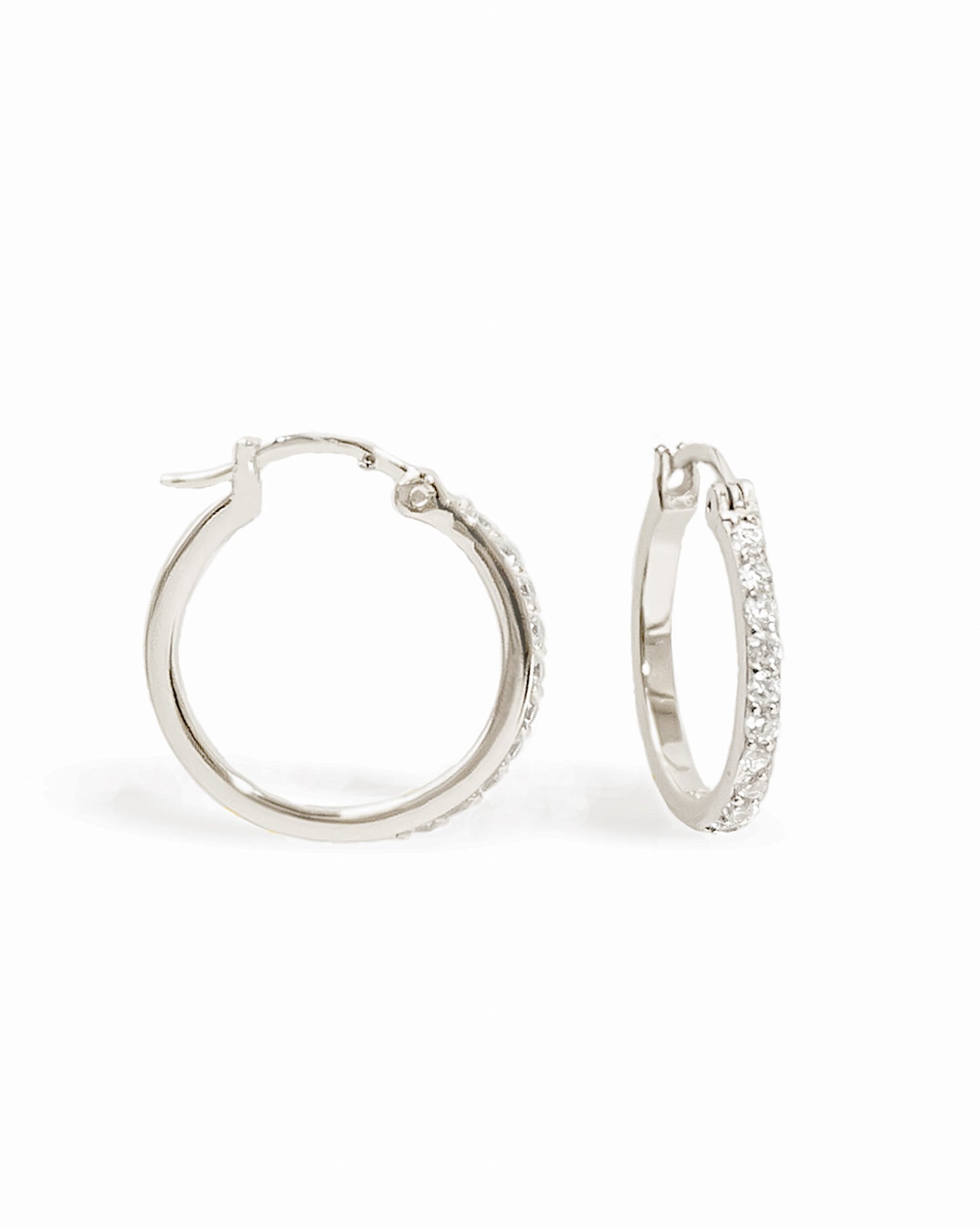 The Pavé Midi Hoops