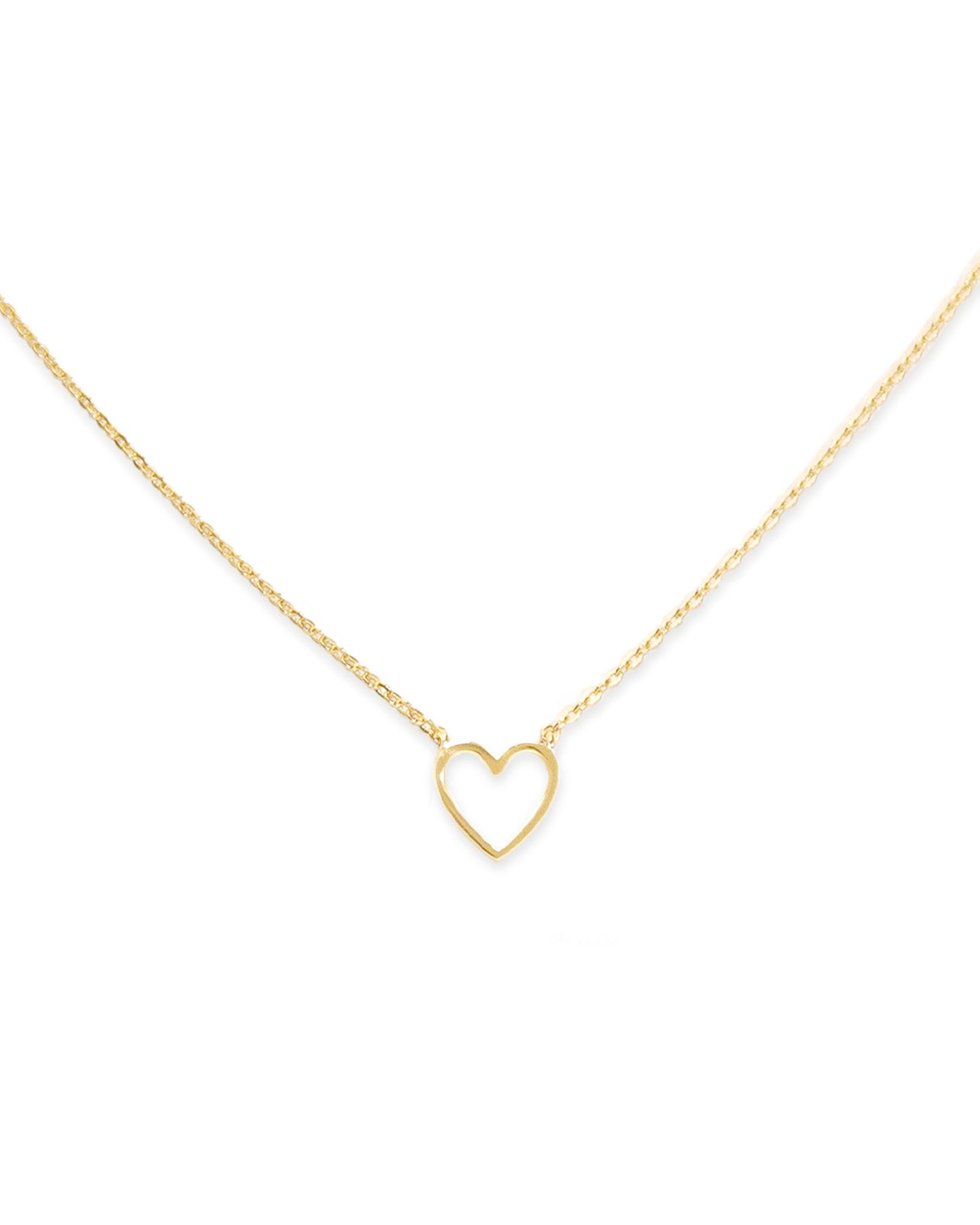 Open Heart Pendant Necklace