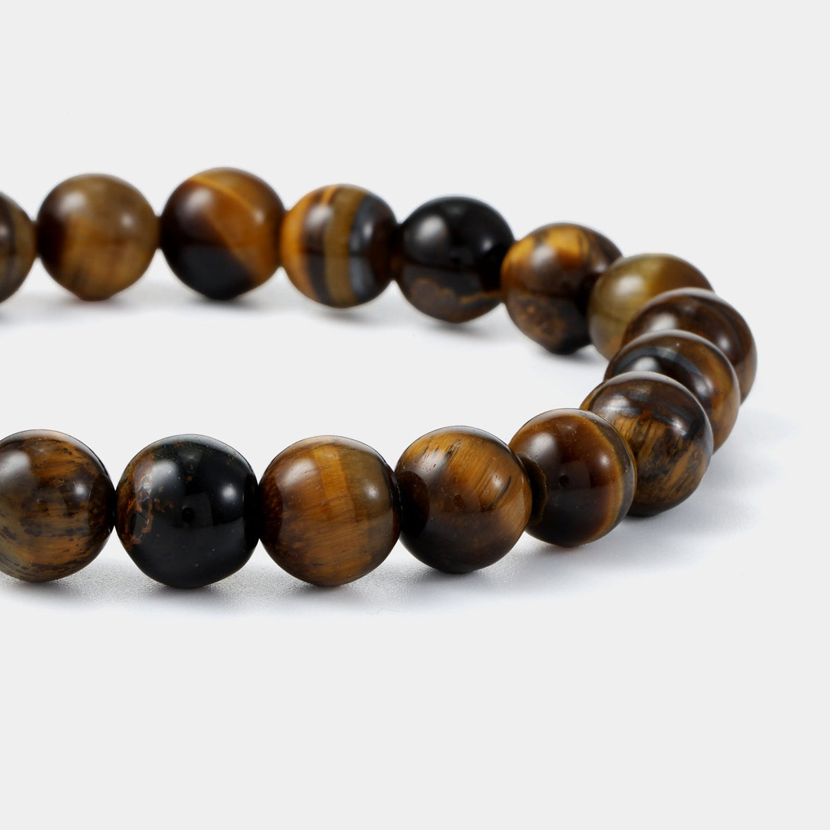 Tiger's Eye Semi Precious Beaded Bracelet