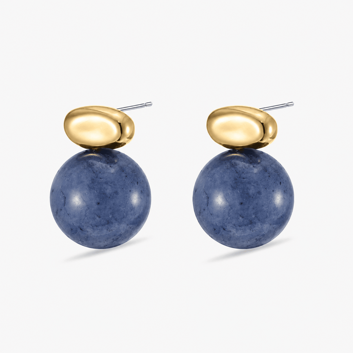 Semi Precious Beaded Drop Earrings