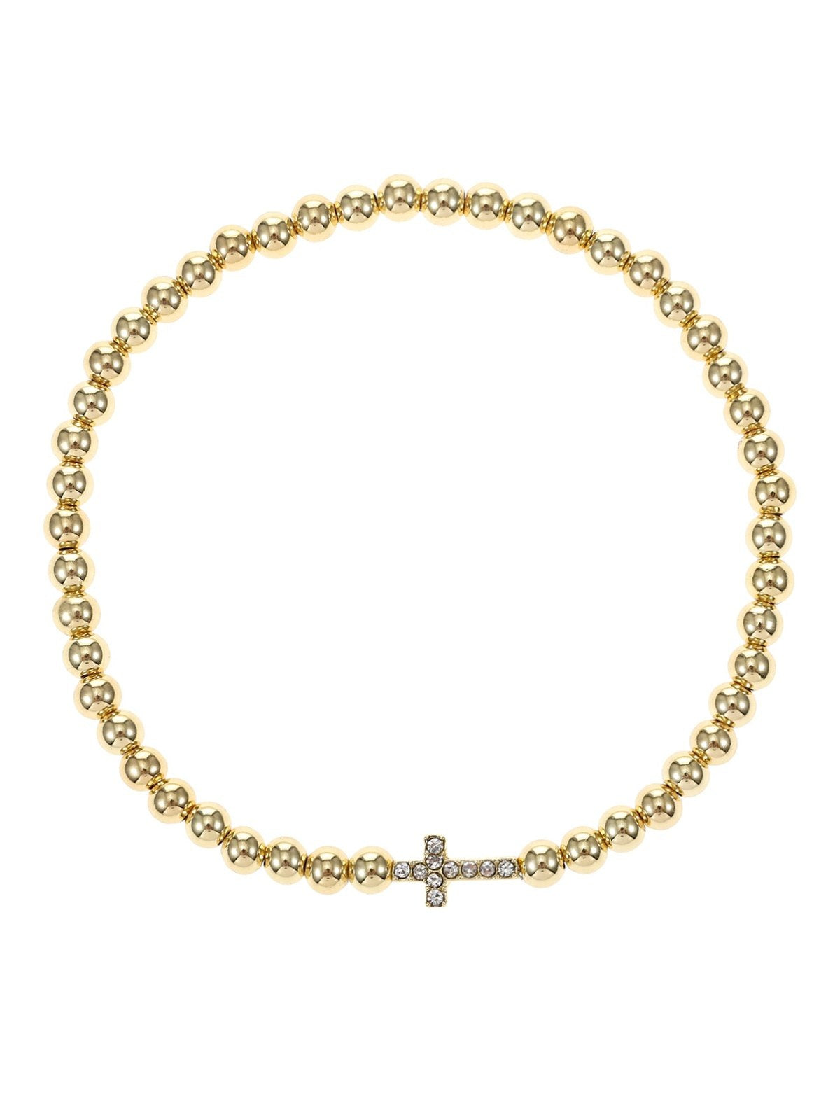 Pavé Cross Bracelet