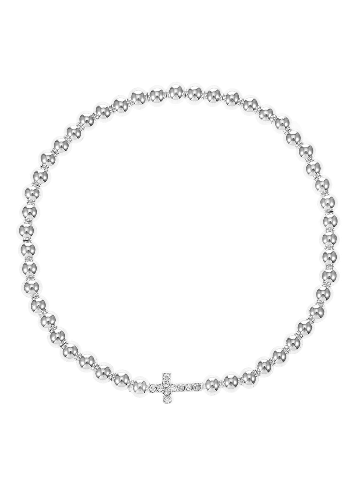 Pavé Cross Bracelet