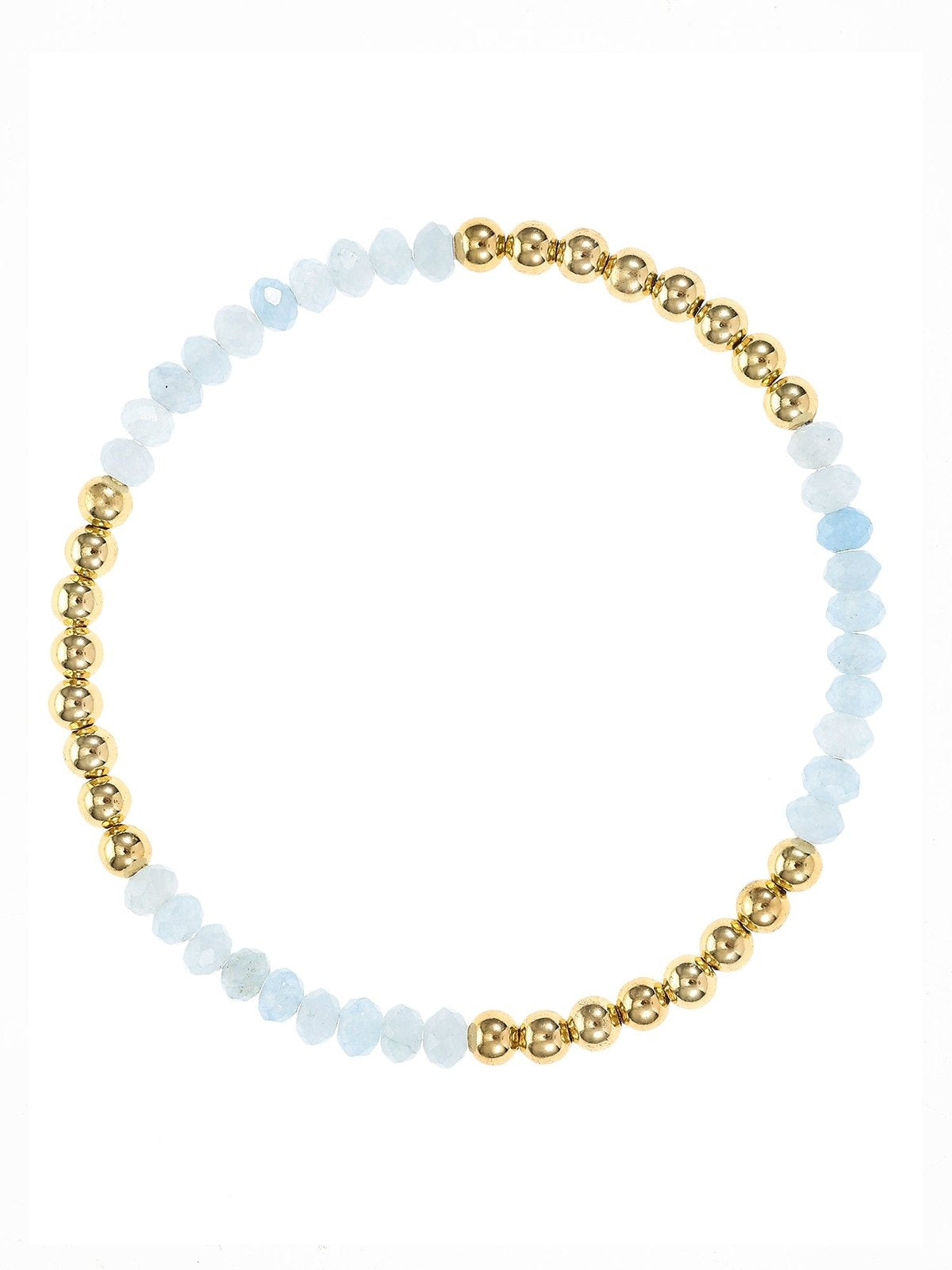 Blue Lace Agate Beaded Bracelet