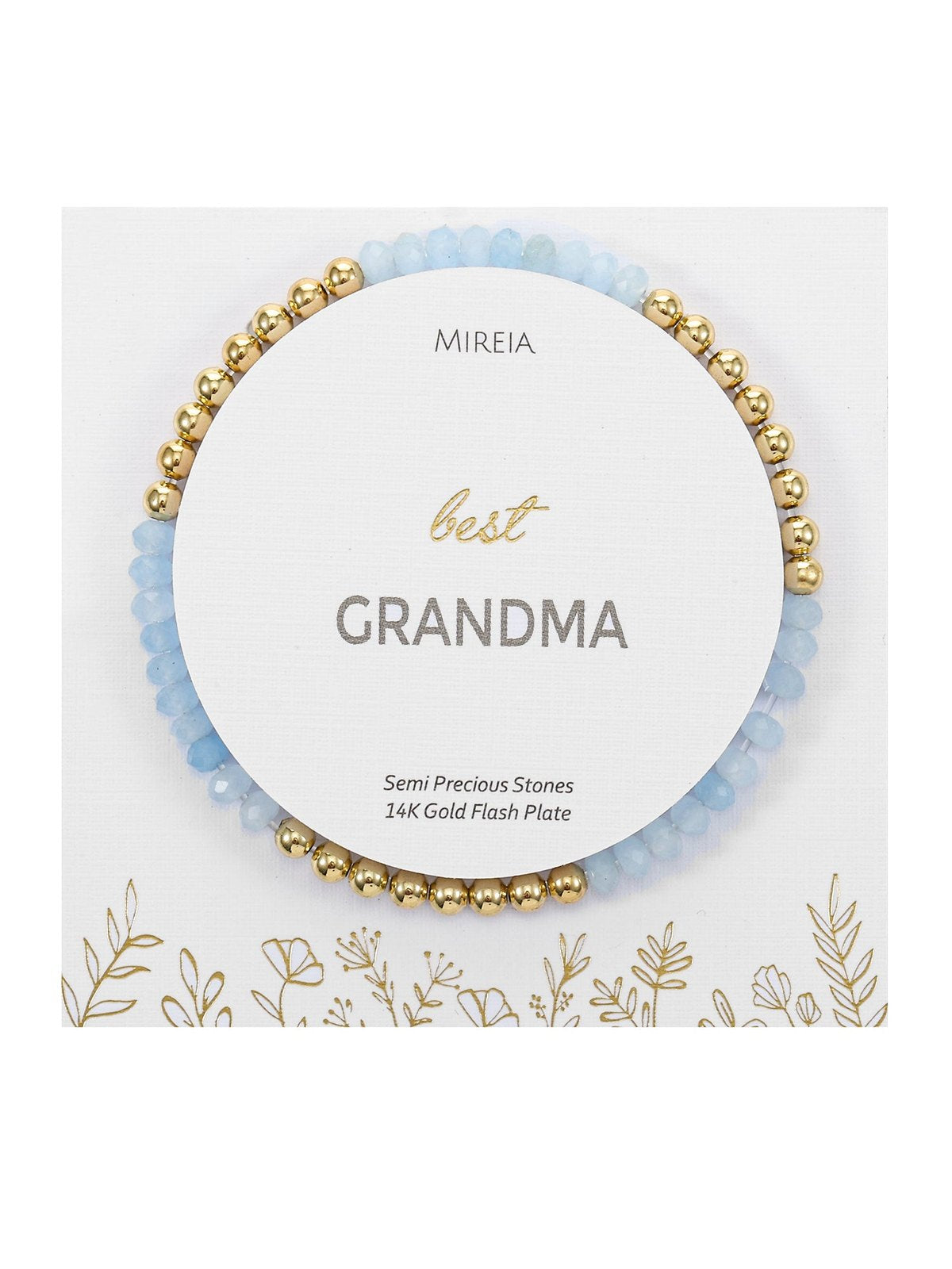 Blue Lace Agate Beaded Bracelet