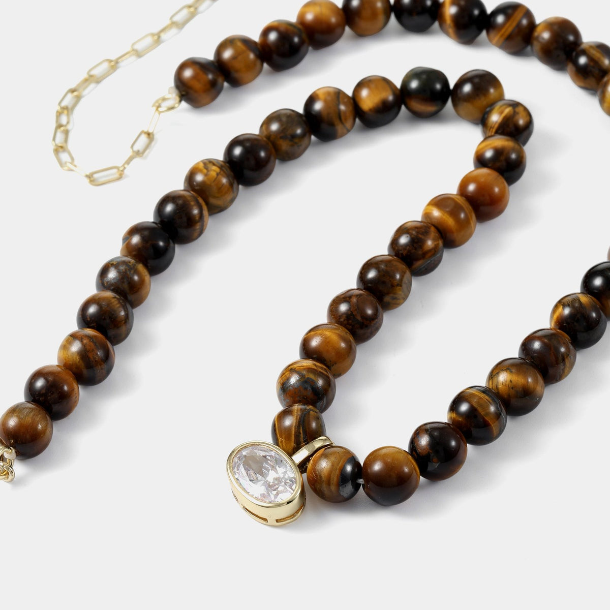 Tiger's Eye Beaded Necklace