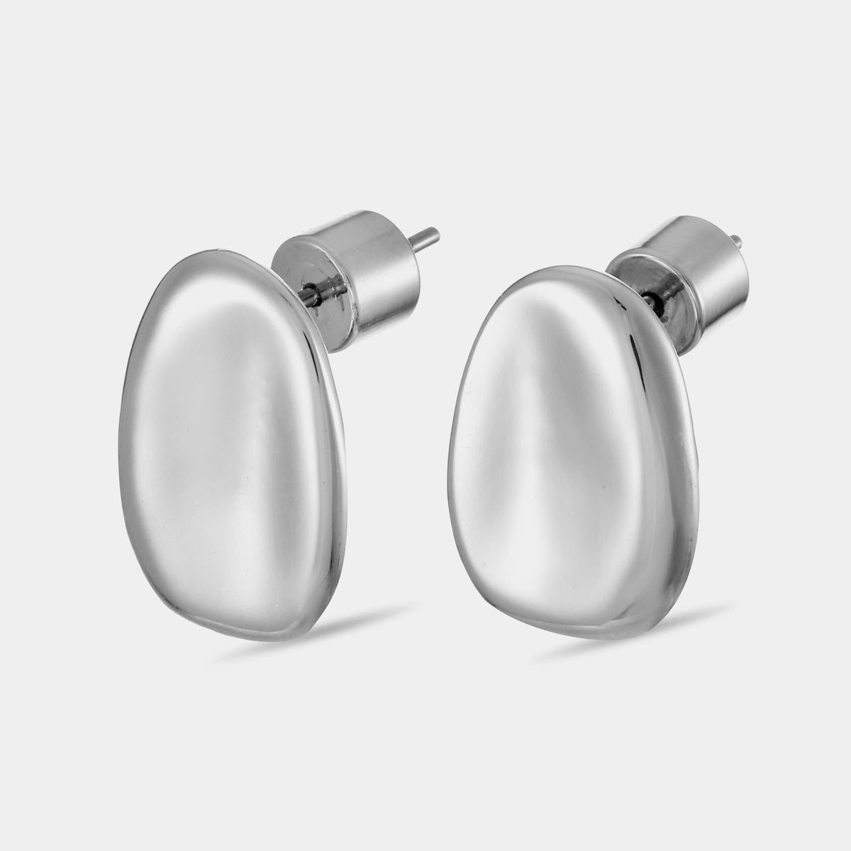 Sculpted Dome Stud Earrings