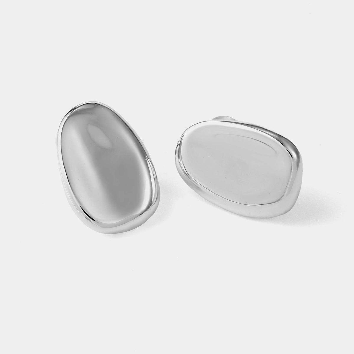 Sculpted Dome Stud Earrings