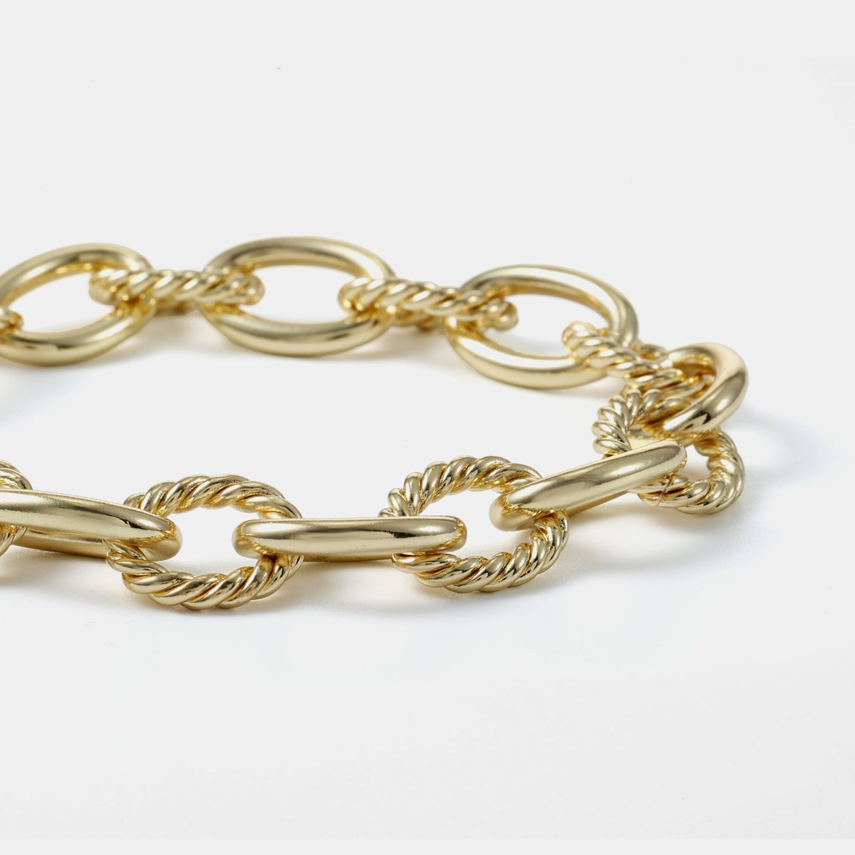 Interlocking Twisted Cable Bracelet