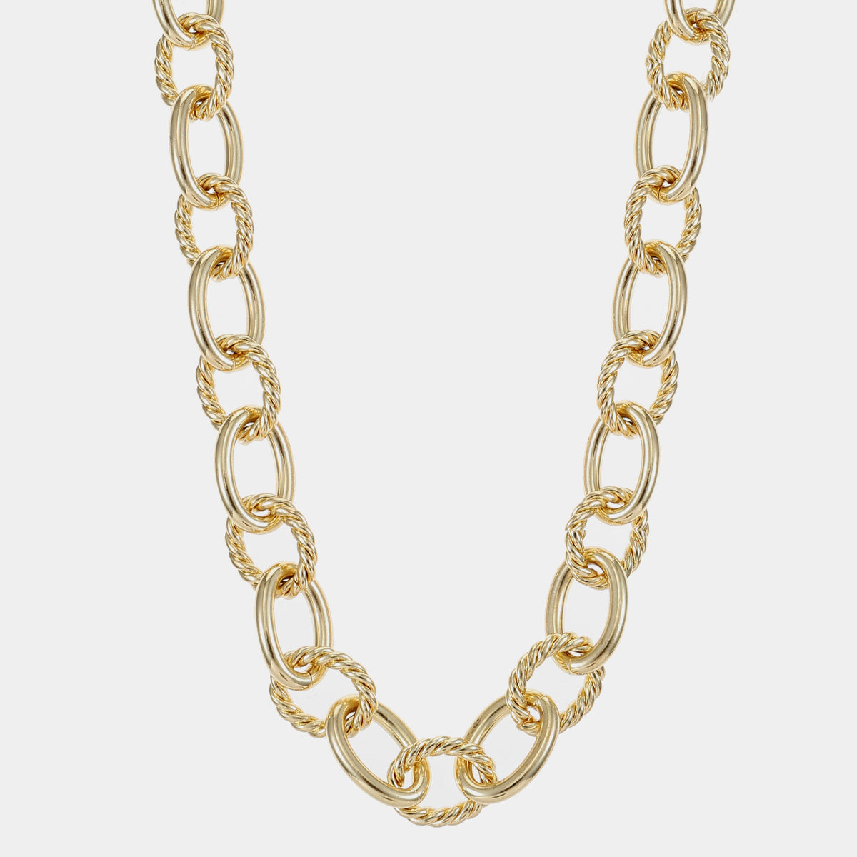 Interlocking Twisted Cable Necklace