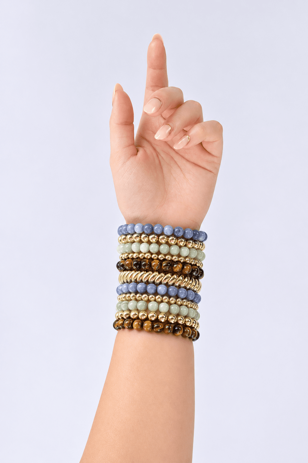 Tiger's Eye Semi Precious Beaded Bracelet
