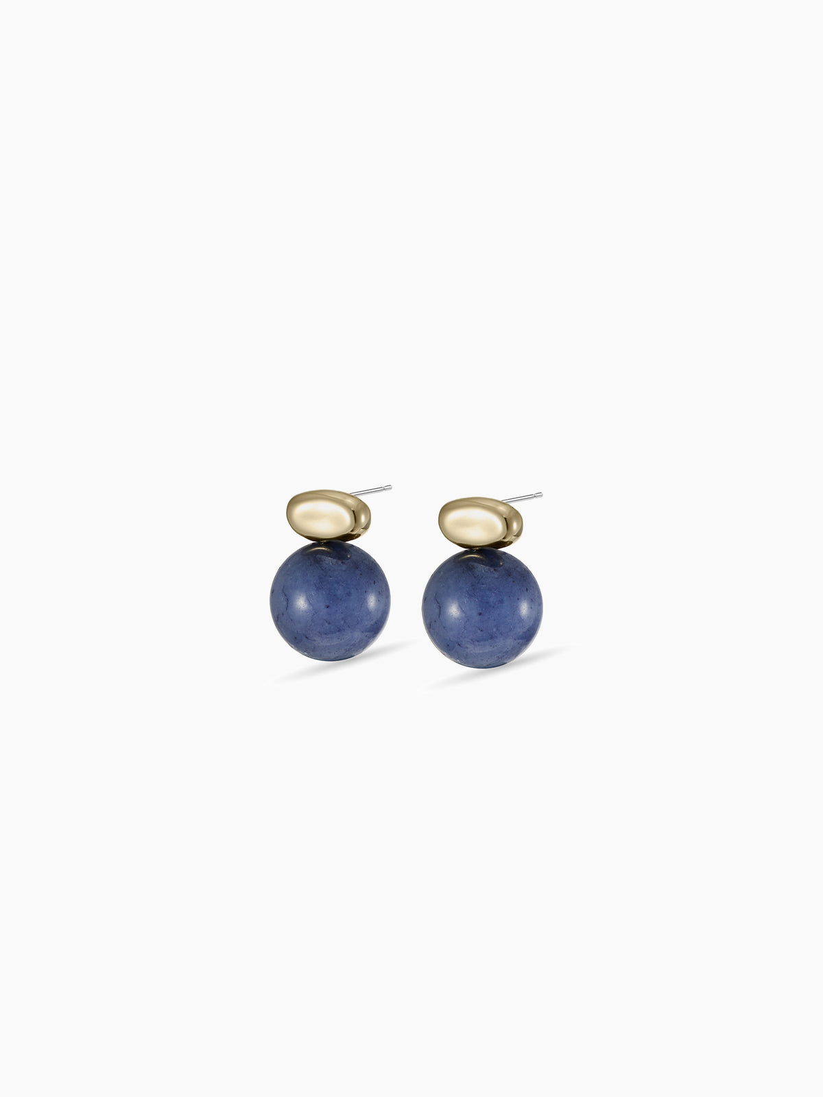 Blue Jade Drop Earrings