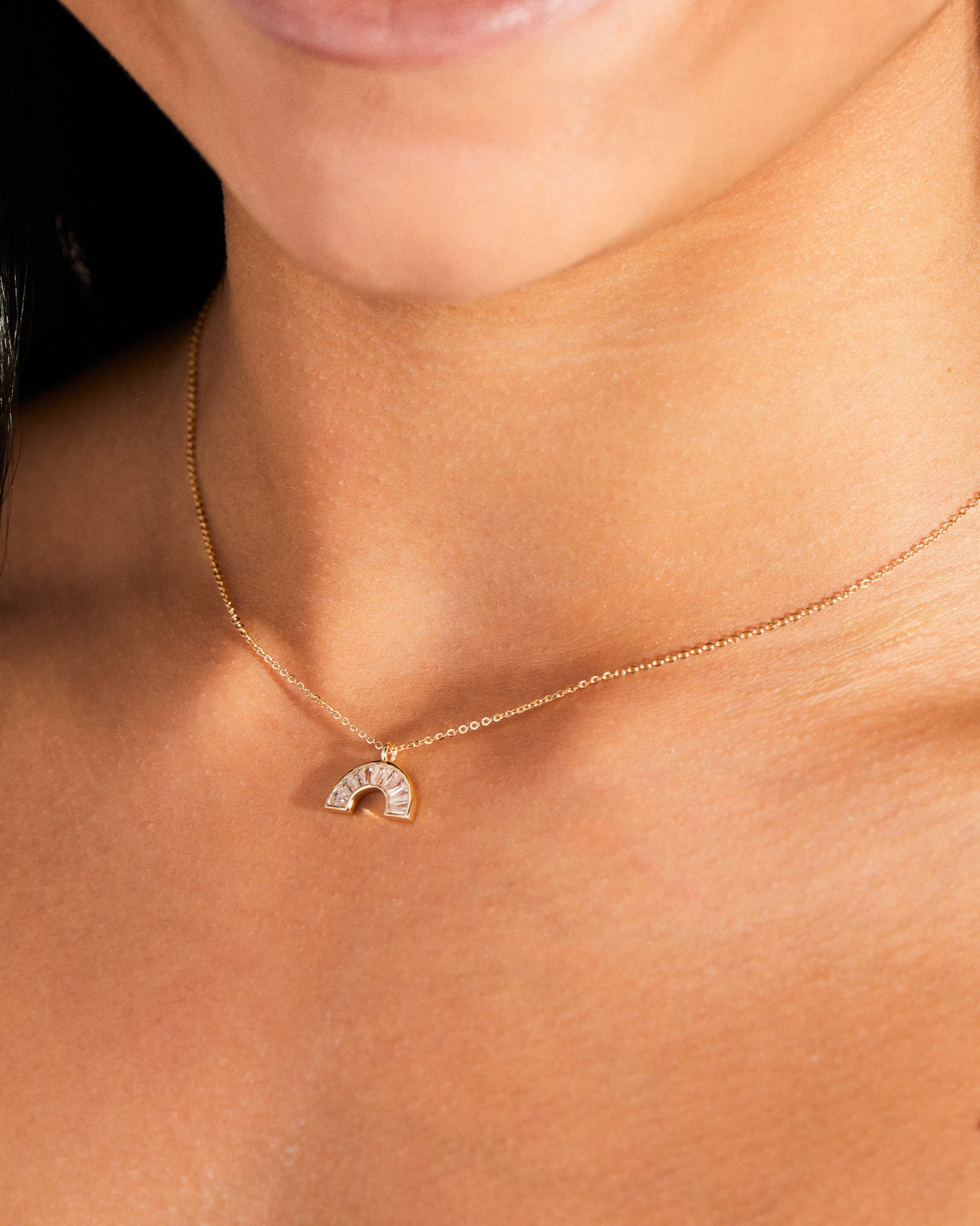 Rainbow Pendant Necklace
