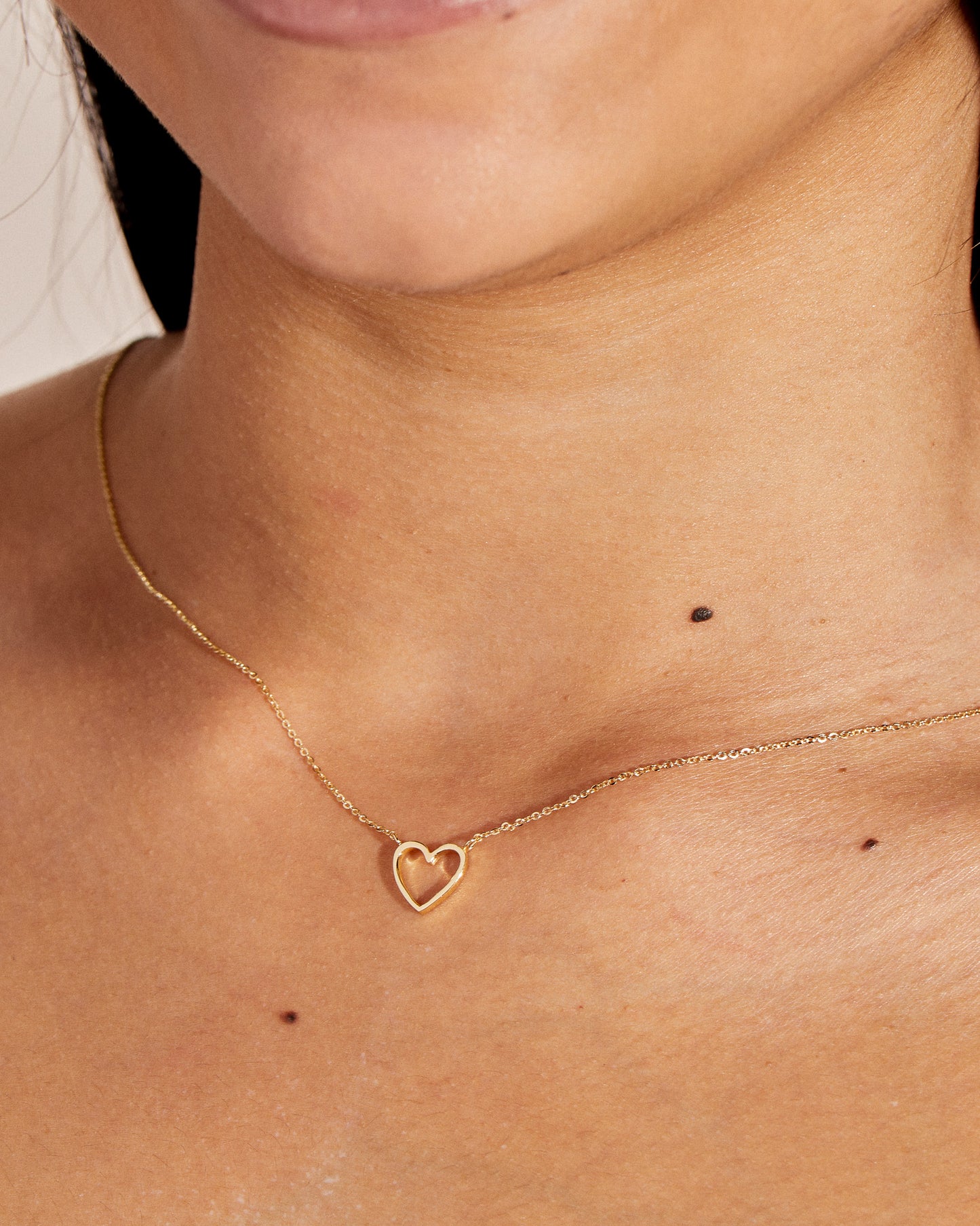 Open Heart Pendant Necklace