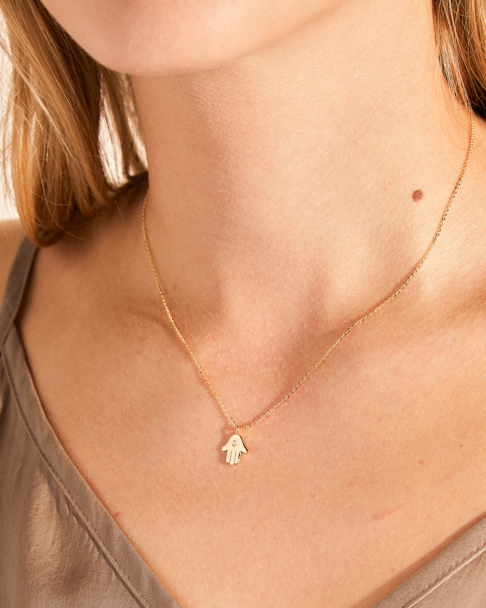Hamsa Pendant Necklace