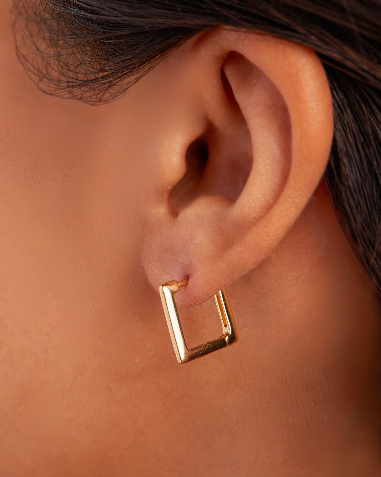 Square Midi Hoop Earring