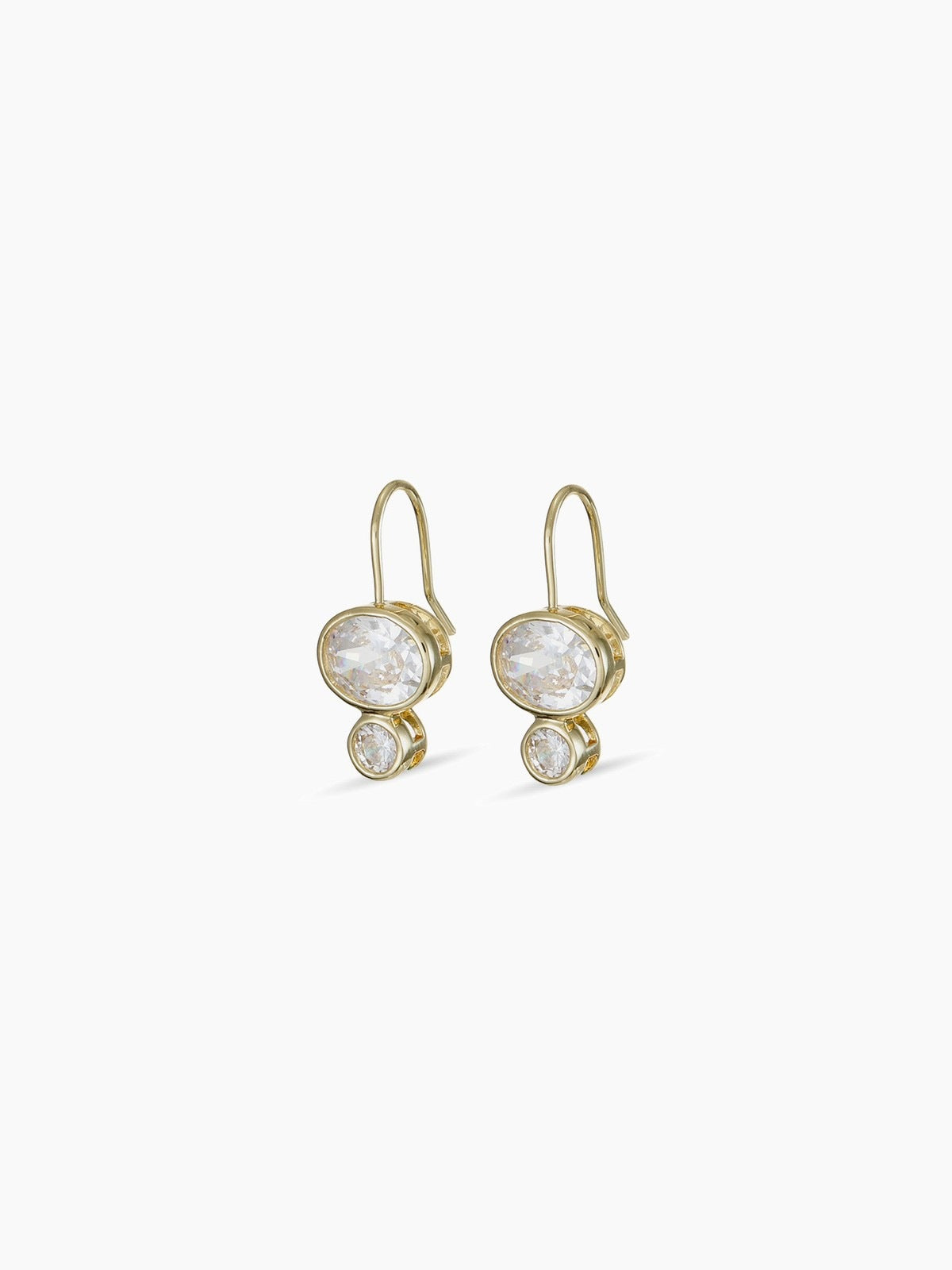 Graduated CZ Drop Earrings