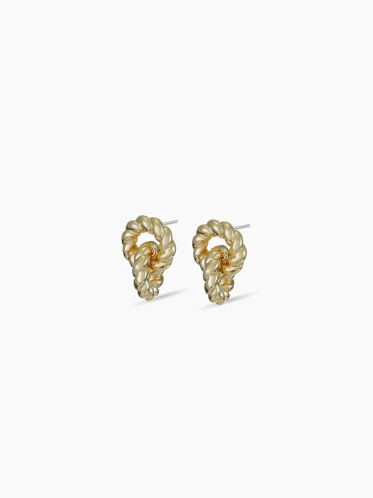 Interlocking Cable Stud Earrings