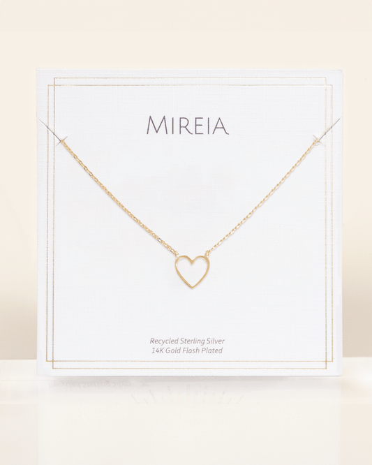 Open Heart Pendant Necklace