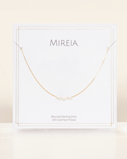 Petite Pearl & Chain Necklace