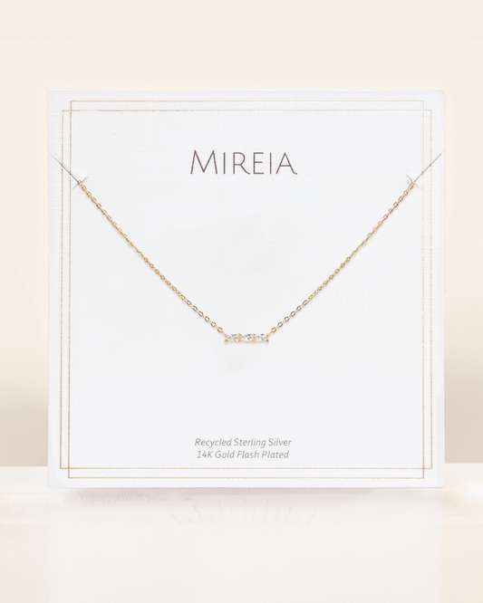 Petite Pave Bar Necklace