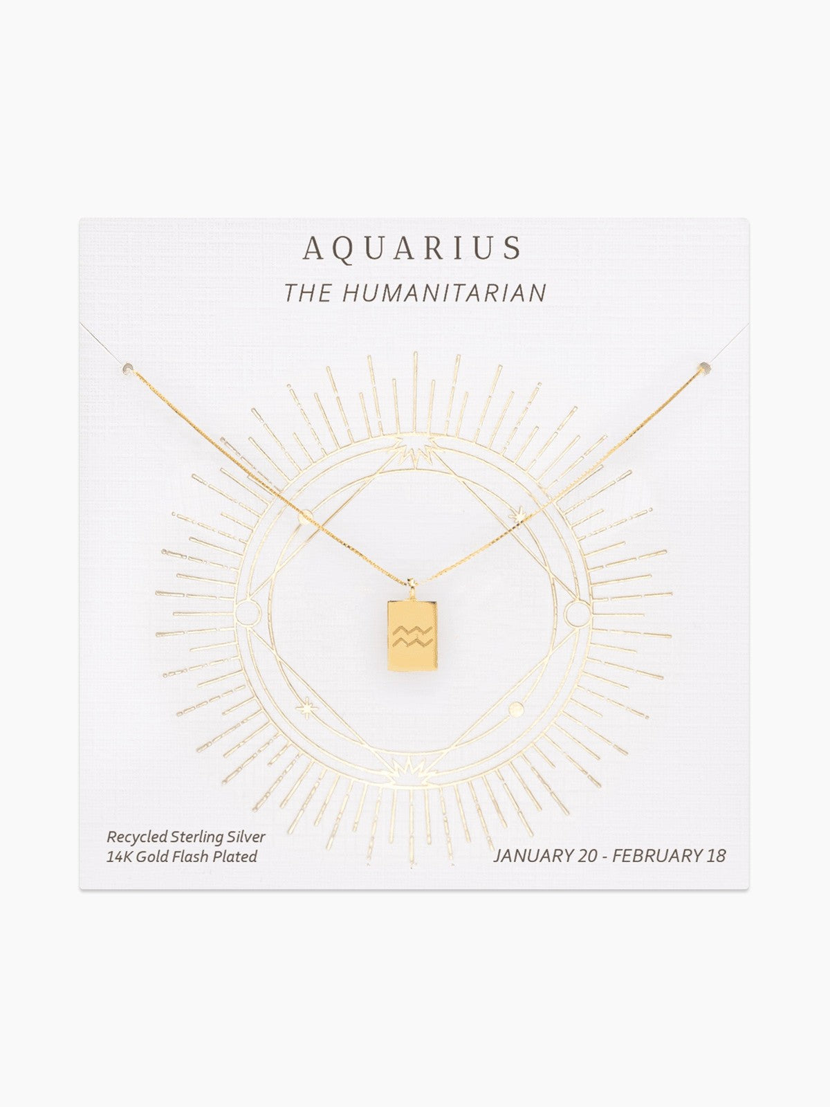 Zodiac Tag Necklace
