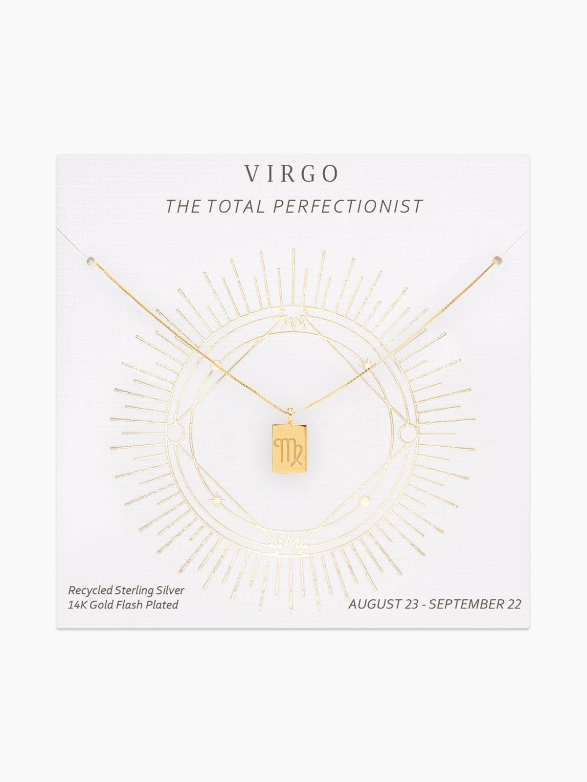 Zodiac Tag Necklace