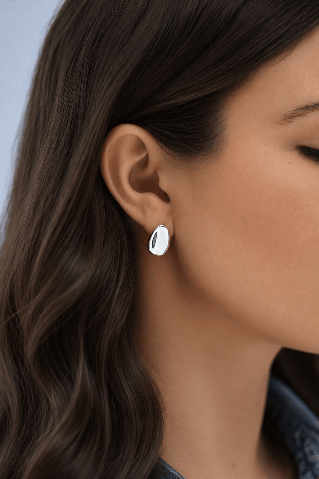 Sculpted Dome Stud Earrings