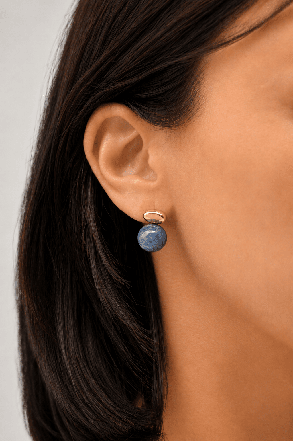 Semi Precious Beaded Drop Earrings