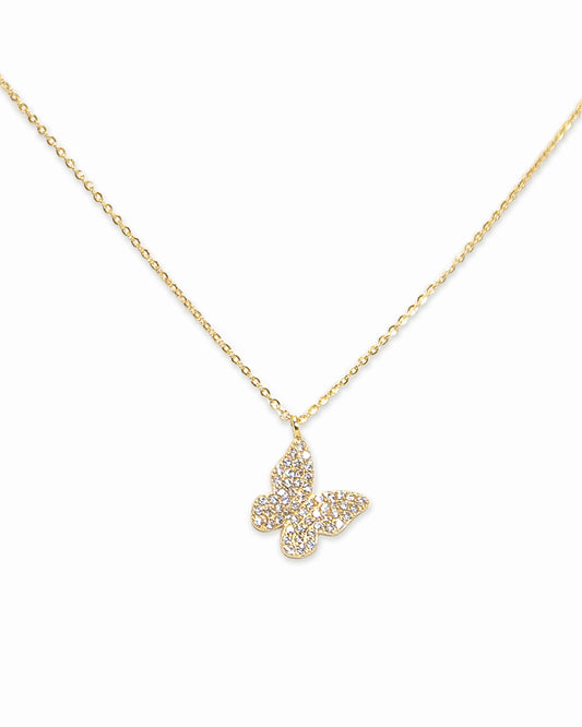 Pavé Butterfly Necklace