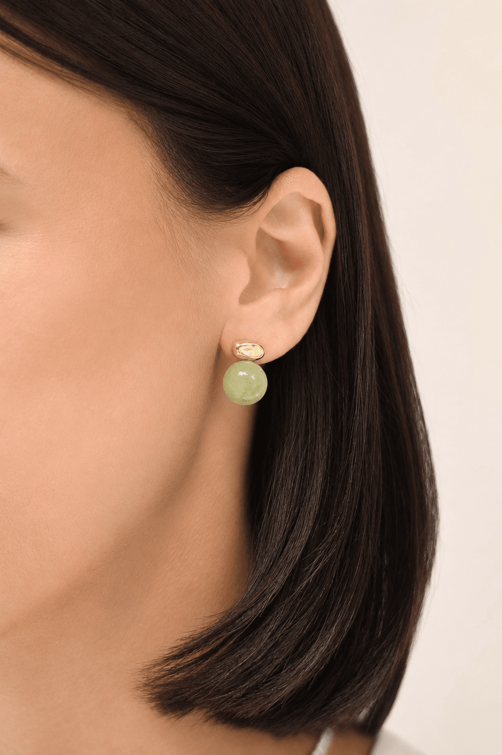 Semi Precious Beaded Drop Earrings
