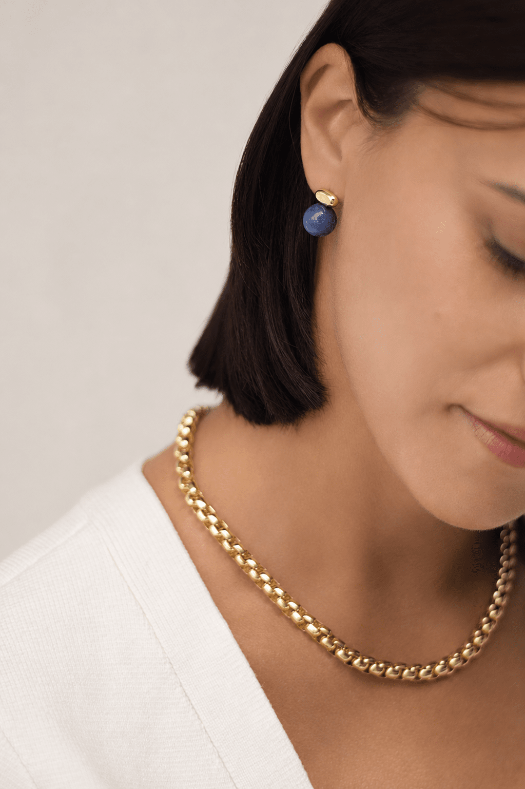 Statement Box Chain Necklace
