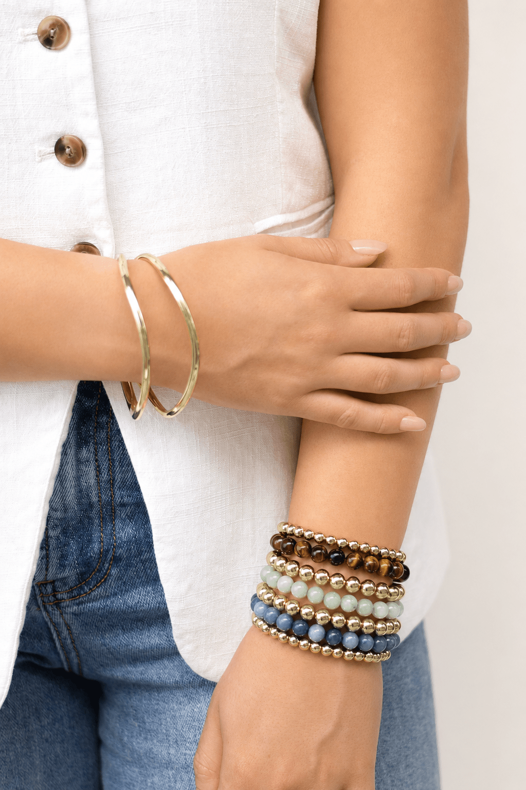 6mm Beaded Stretch Bracelet