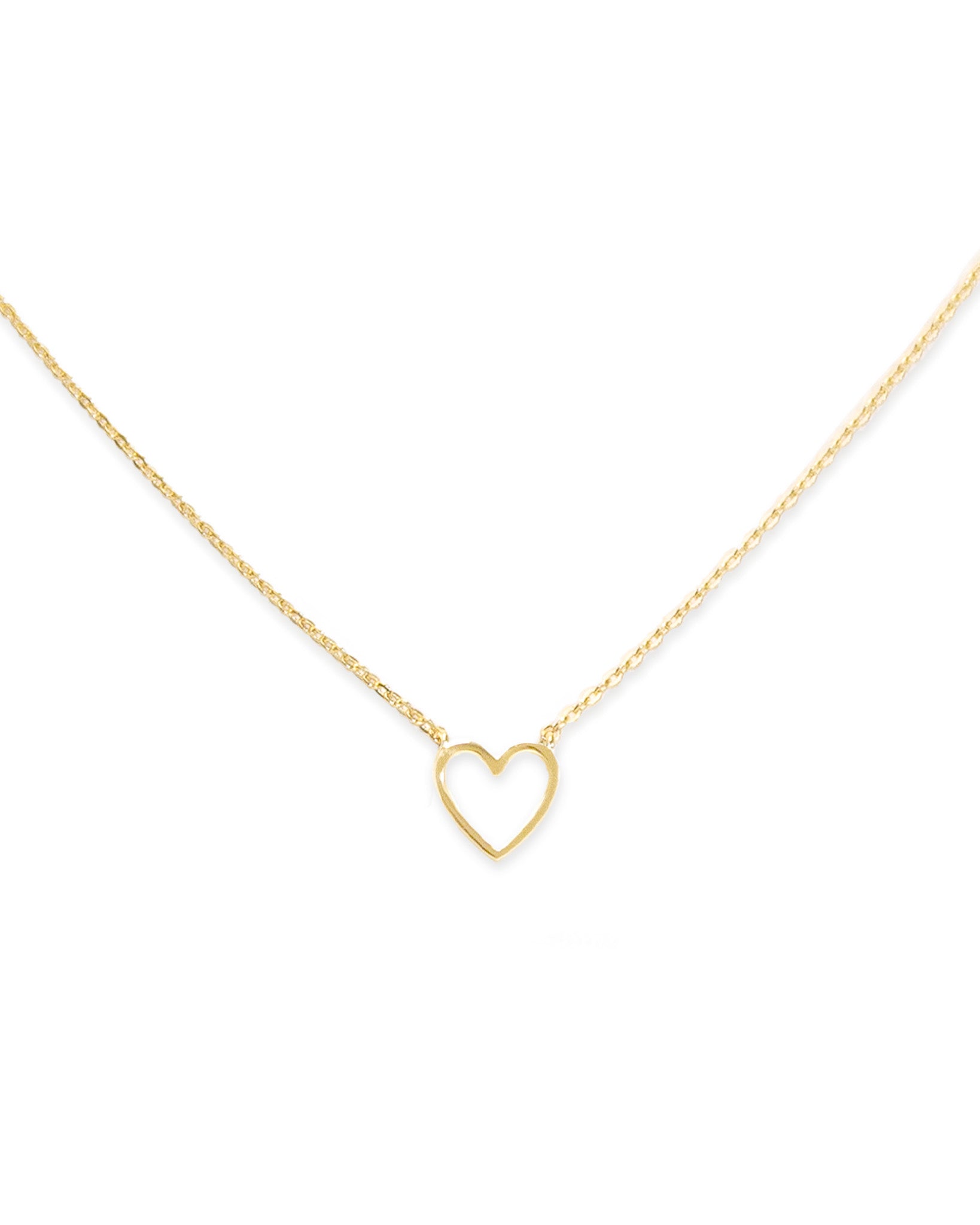 Open Heart Pendant Necklace