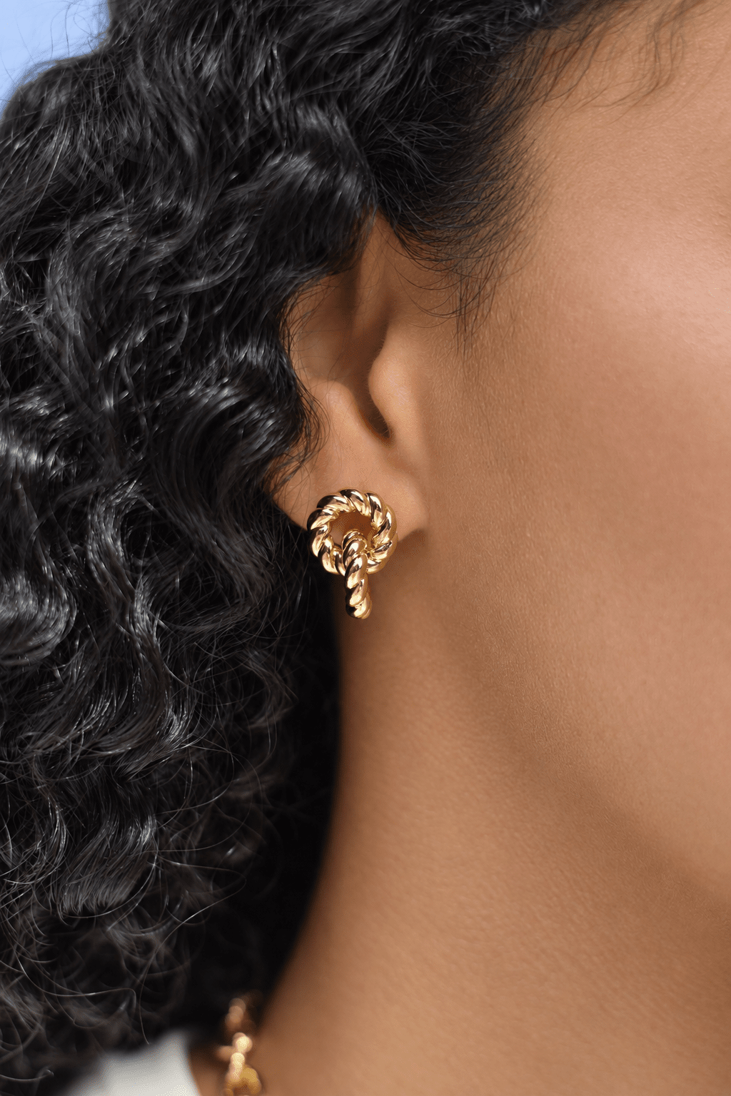 Interlocking Twisted Cable Stud Earrings