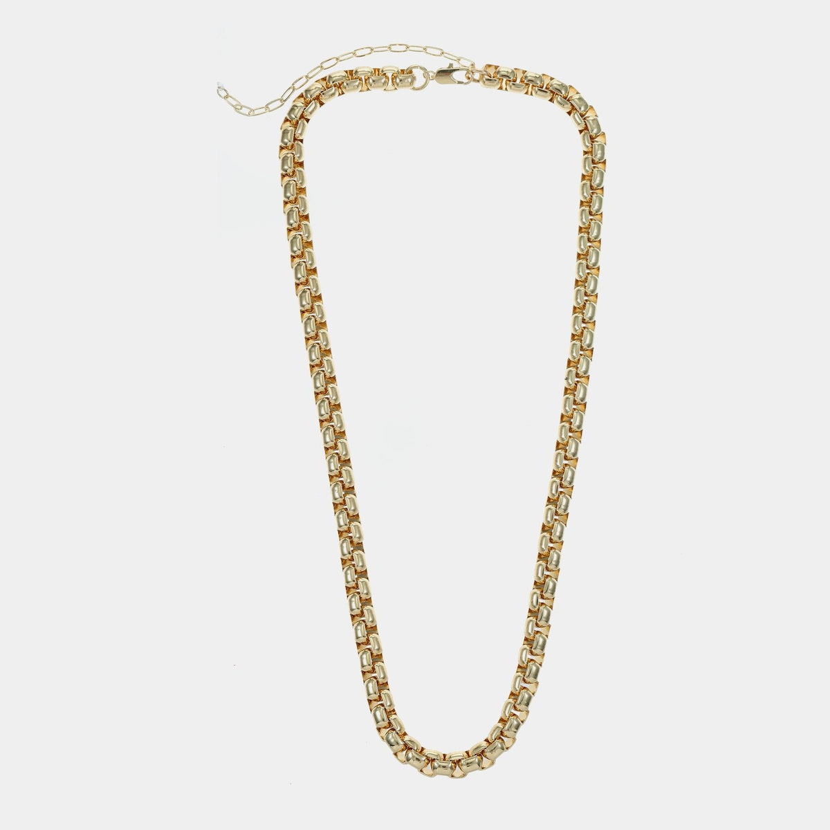 Statement Box Chain Necklace