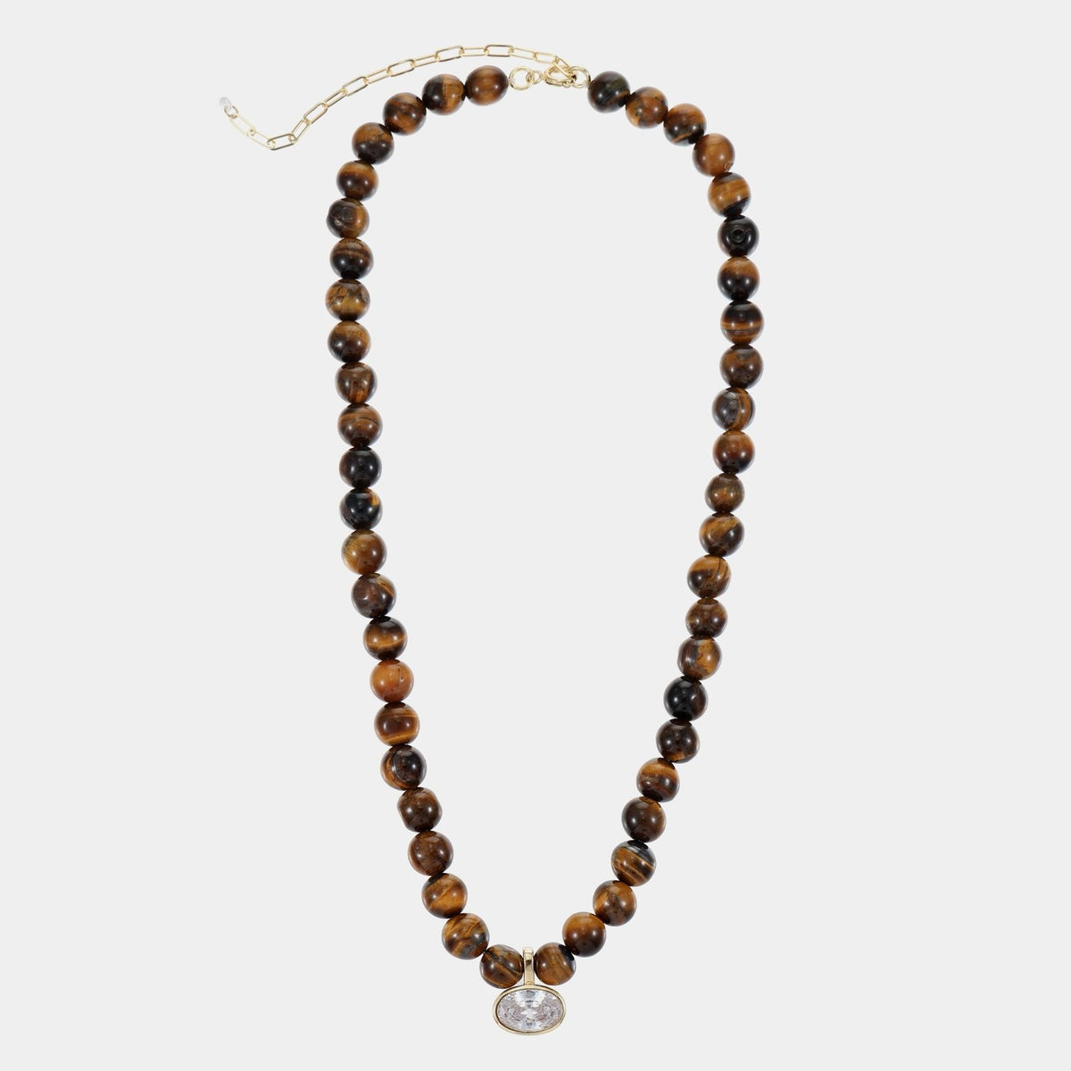 Tiger's Eye Beaded Necklace