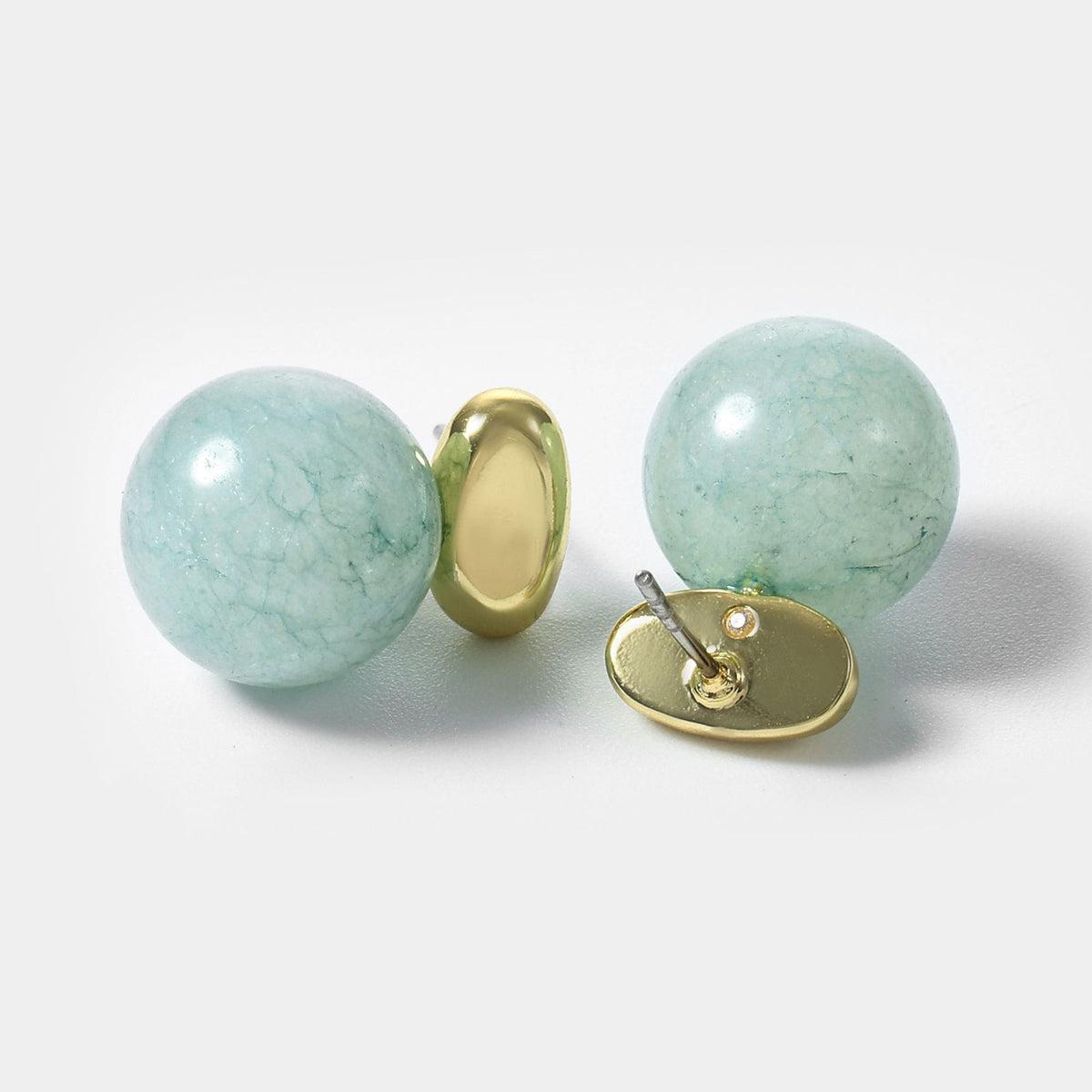 Green Jade Drop Earrings