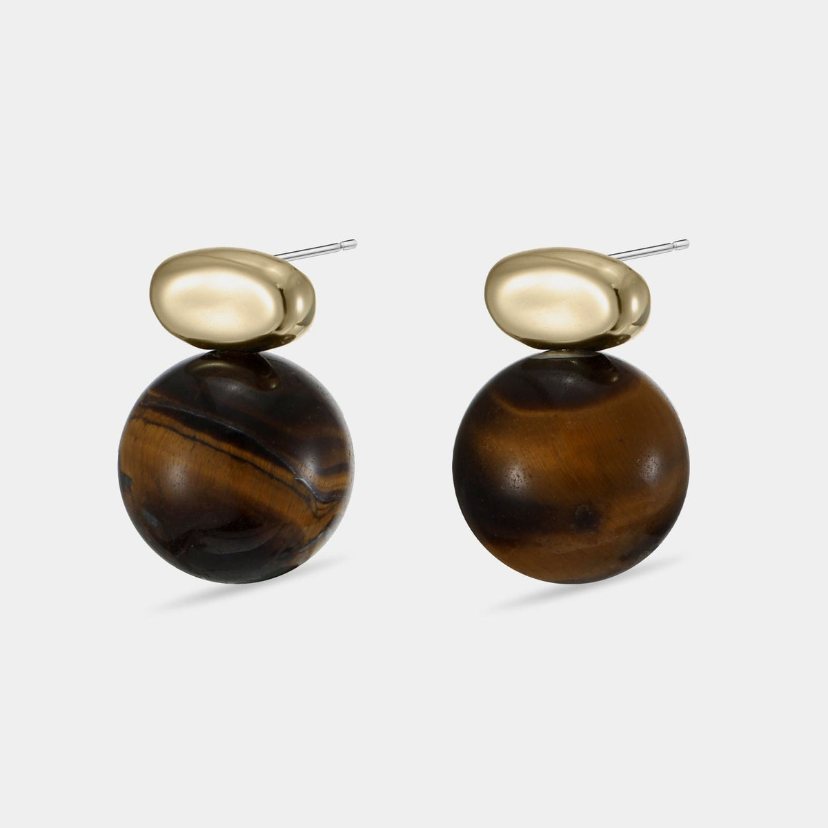 Semi Precious Beaded Drop Earrings