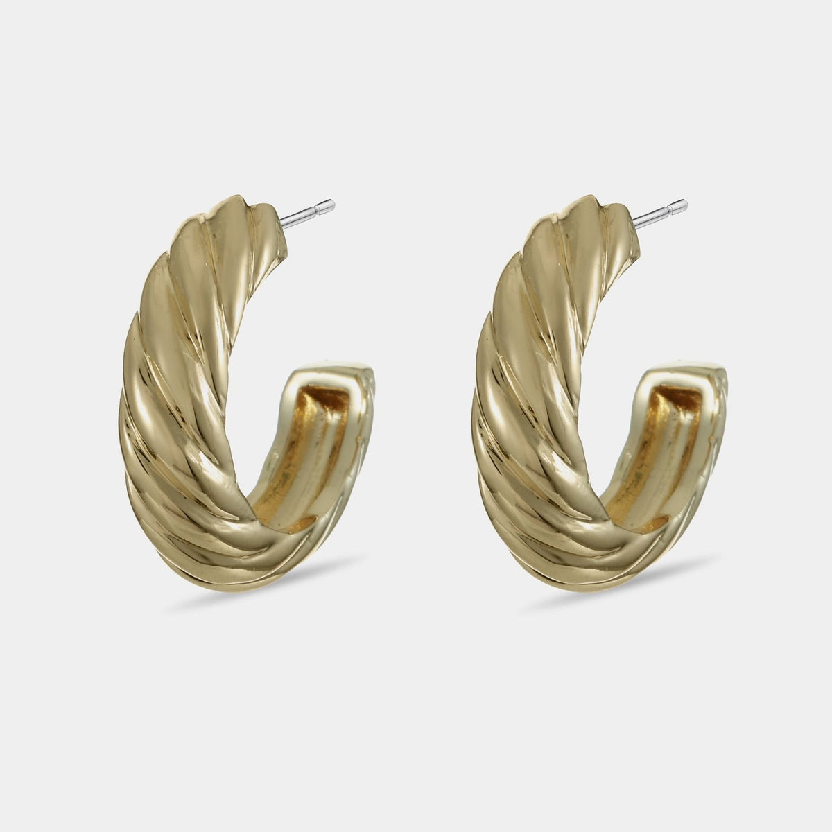 Twisted Cable Hoop Earrings