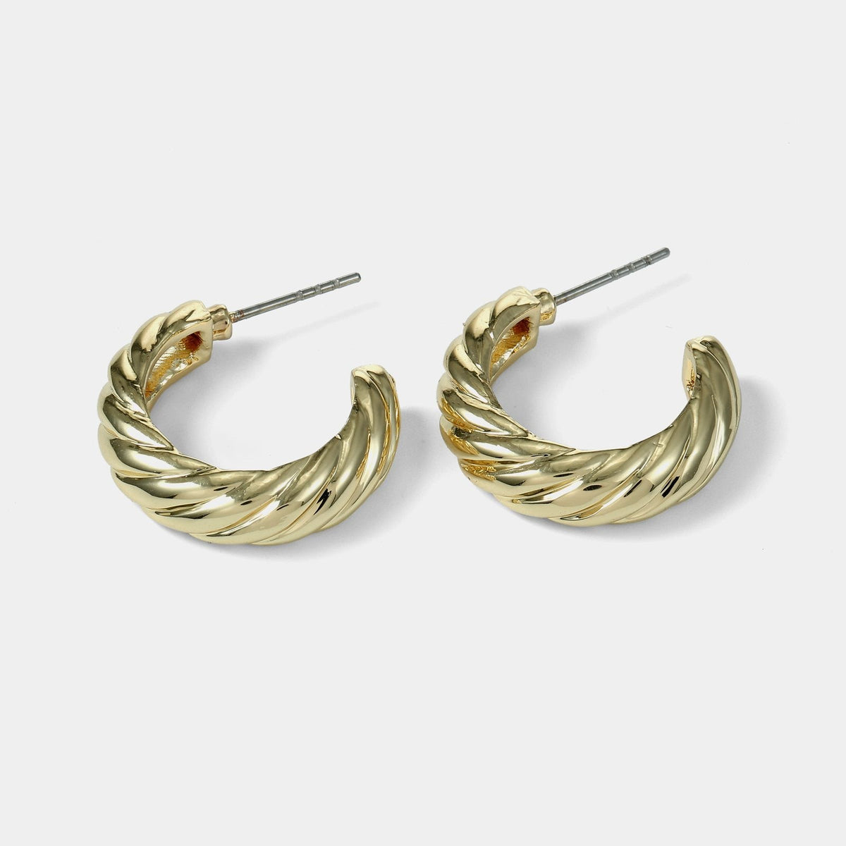 Twisted Cable Hoop Earrings