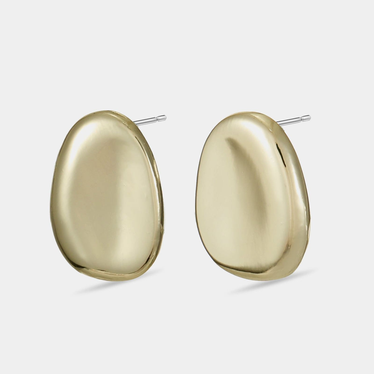 Sculpted Dome Stud Earrings