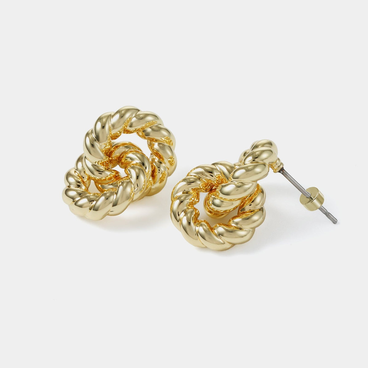 Interlocking Twisted Cable Stud Earrings