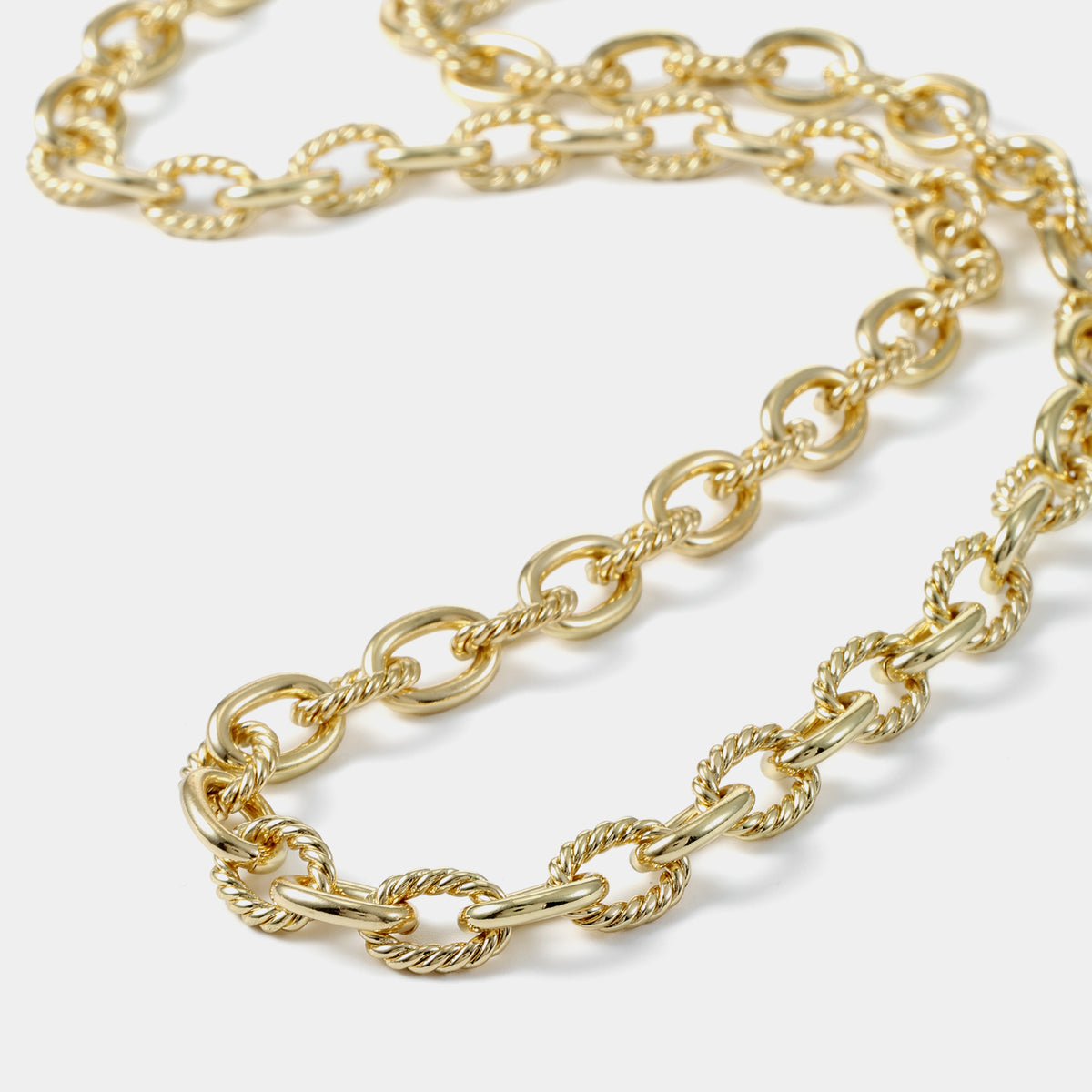 Interlocking Twisted Cable Necklace