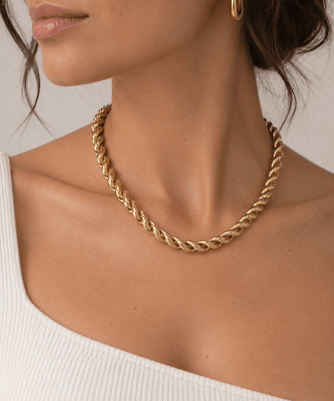 Ribbed Statement Chain
