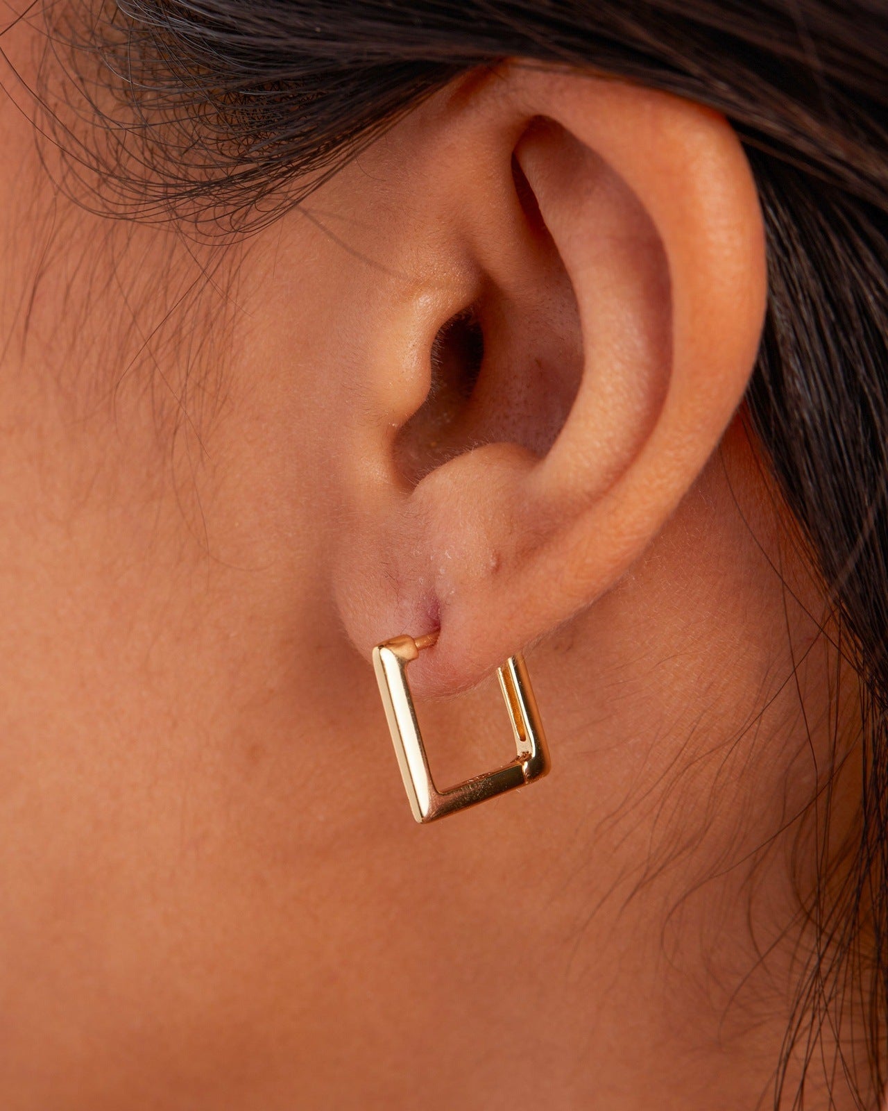 Square Midi Hoop Earring