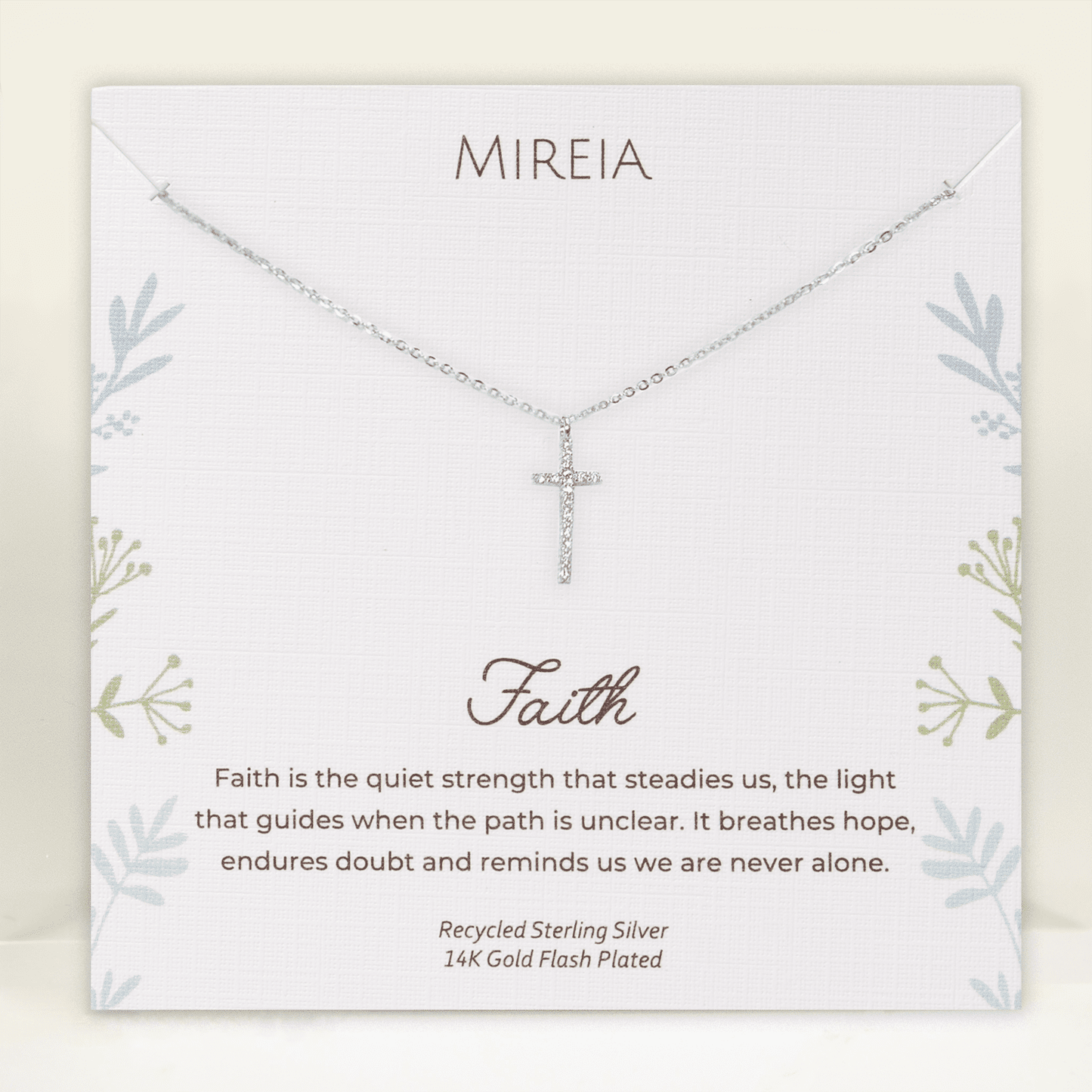 Pavé Cross Pendant Necklace
