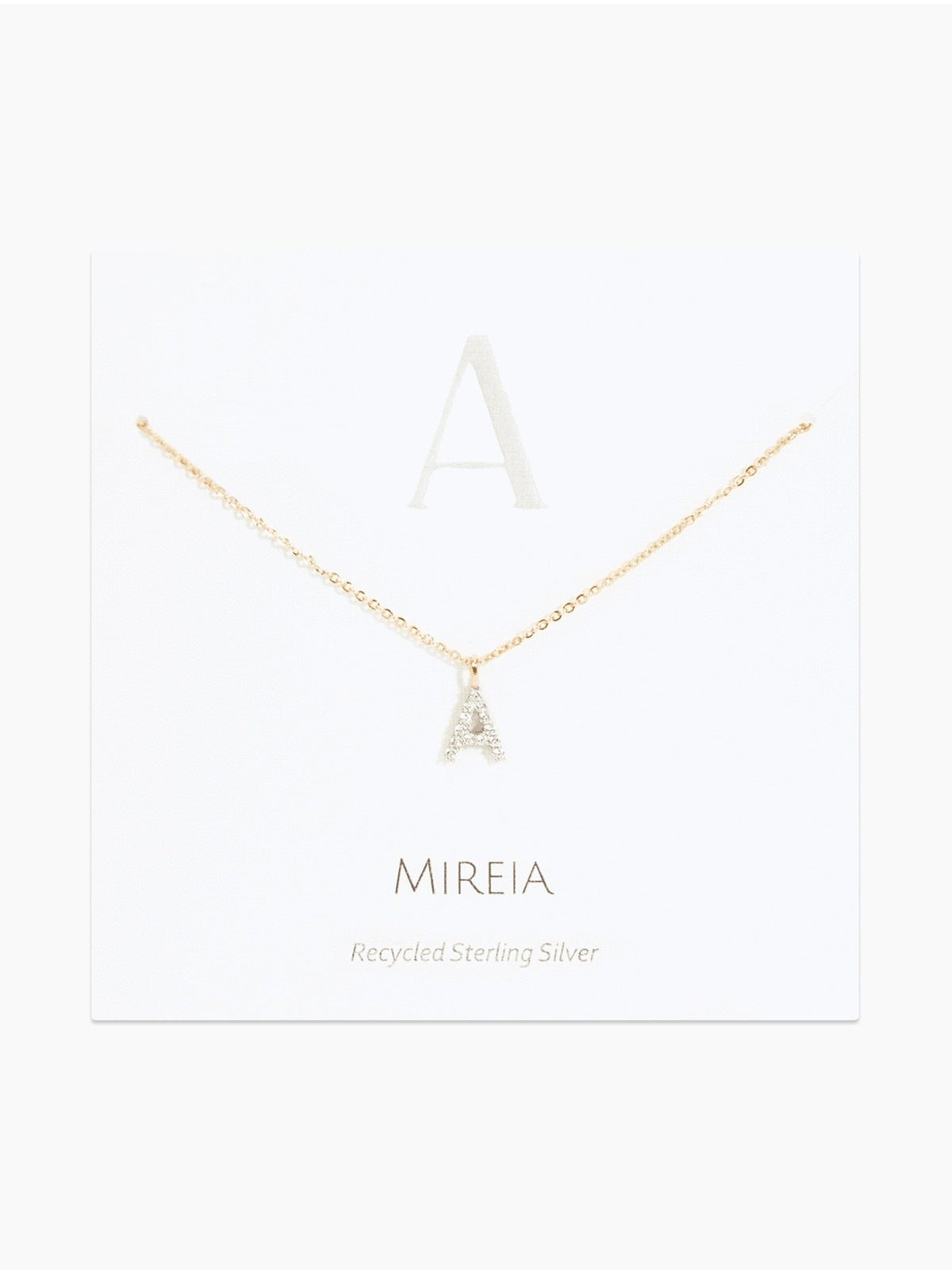 Demi-Fine Pavé Initial Necklace