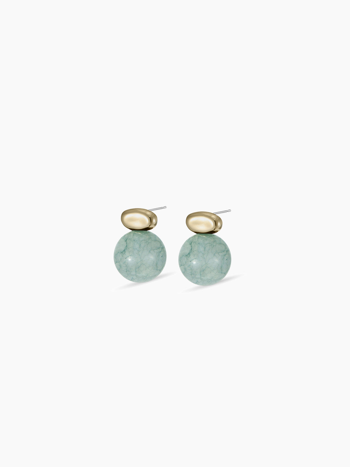 Green Jade Drop Earrings